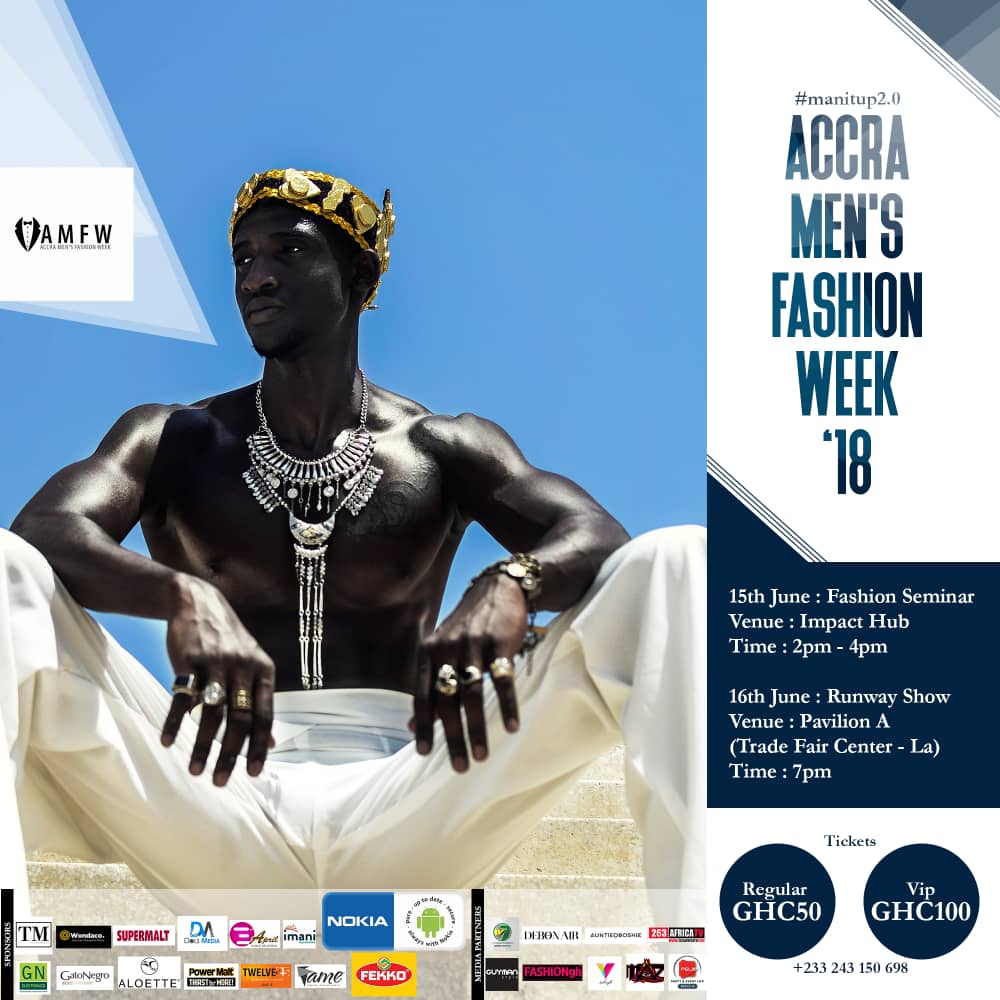 LezekieO's tweet photo. It's here again, The Accra Mens Fashion Week 2018.
@amfw_gh
#ManitUp
#AMFW18 https://t.co/eycEAwGBjV