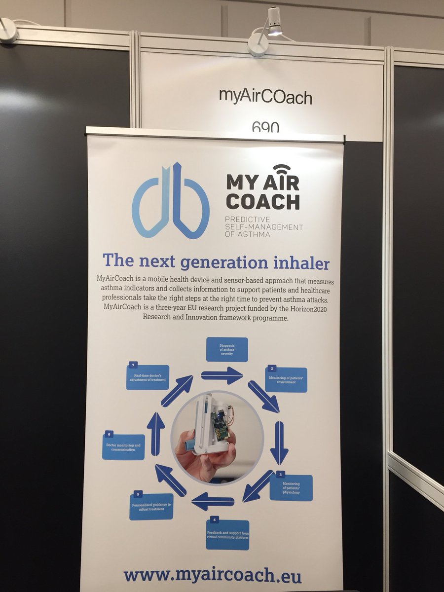 Innovation on the flesh! Meet <a href="/myAirCoach/">myAirCoach</a> a joint EU project aimed at improving disease management experience for #asthma #patients &amp; #health professionals! Live at #HIMSSEurope18 #health20 #digitalhealth