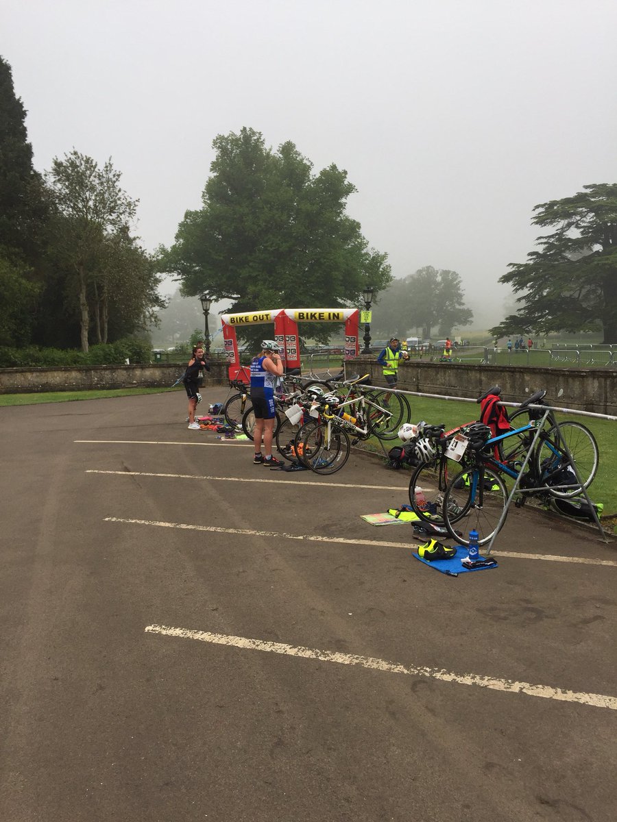 The first riders are heading out of T1... @pulsinandbeond #westonbirttri #dbmax #dbmaxtiming #dbmaxevents