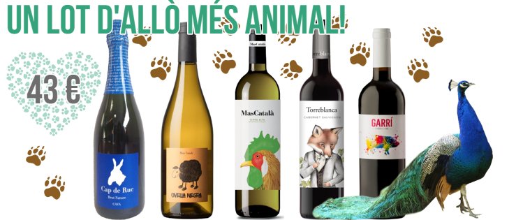 Per a tots els que us agraden o us sentiu molt animals, us hem preparat un lot de cinc vins amb unes etiquetes ben divertides. Descobriu la granja de #Vidirecte.Cat!
🐾🐾🐾🐾
Aquest lot conté:
#Capderuc #Ovellanegra #Mascatalàblanc #CabernetSauvignon #Garrínovell 
#Lotmésanimal