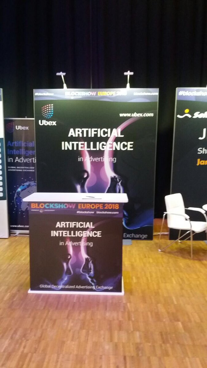 Ubex_AI's tweet photo. Live from Berlin BlockShow 2018 
#ubex #berlin #blockshow https://t.co/VaI01Az9yi