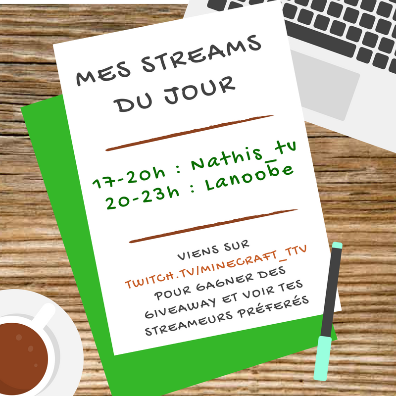 Minecraft_TTV's tweet photo. On commence la semaine avec les batteries rechargées pour des streams endiablés ! Tout ça sur https://t.co/u3l8WN7GYg ! https://t.co/uogtGhaE28