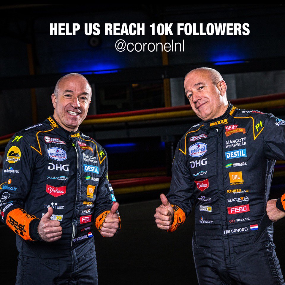 Help ons op instagram naar de 10.000 volgers! RT dit bericht en maak kans op een <a href="/eruprestige/">ERU Prestige </a> pet met de handtekening van <a href="/TomCoronel/">Tom Coronel</a>