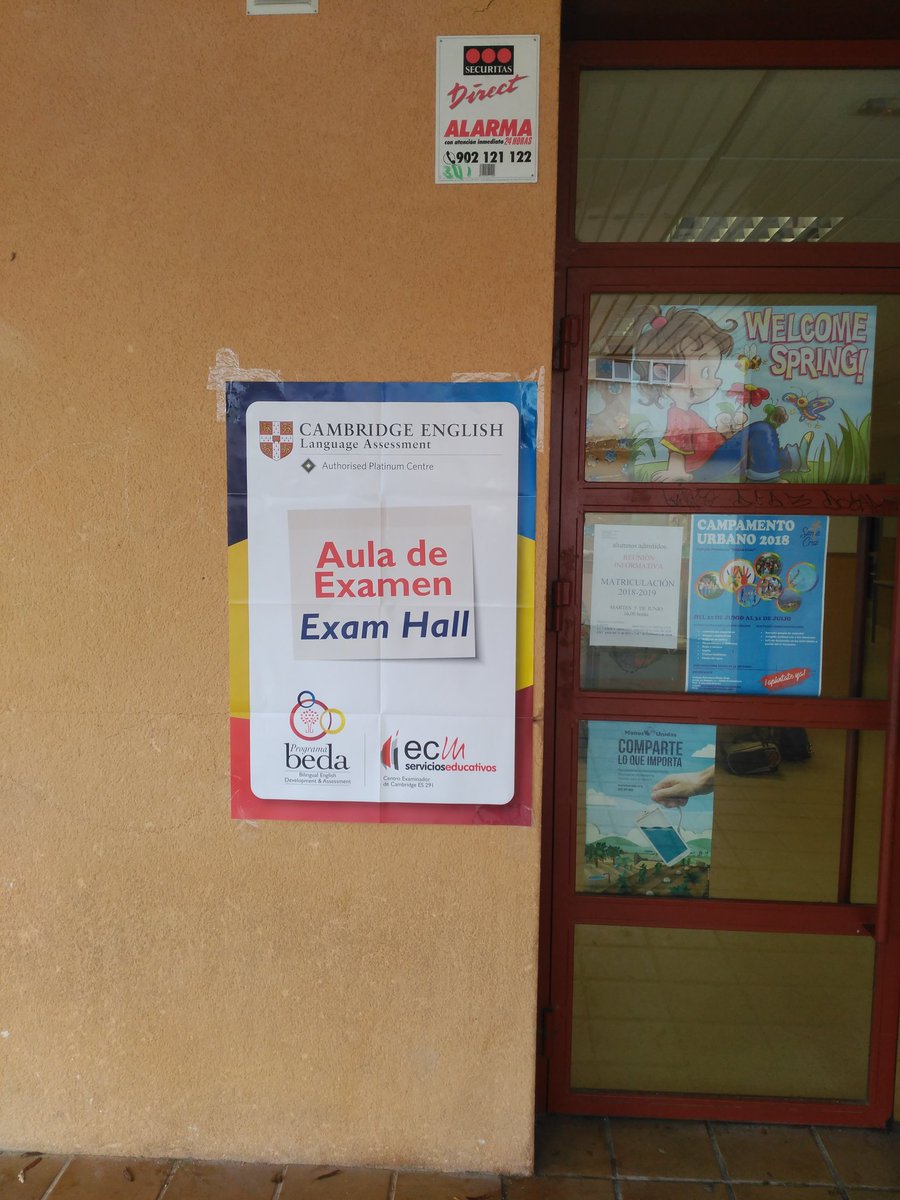 lidia_blecua's tweet photo. Our students starting the Cambridge Exams @BEDAspain https://t.co/VI7CN2bHz0