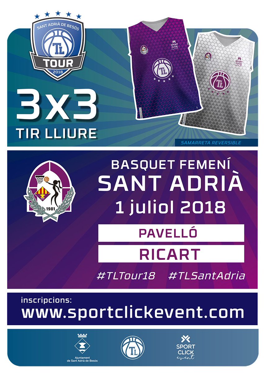FemSantAdria's tweet photo. 📢 Inscripciones abiertas para el 3x3 FSA. Apúntate ⬇️

https://t.co/cLjuzBo6Xu https://t.co/LPrVrEoOwL