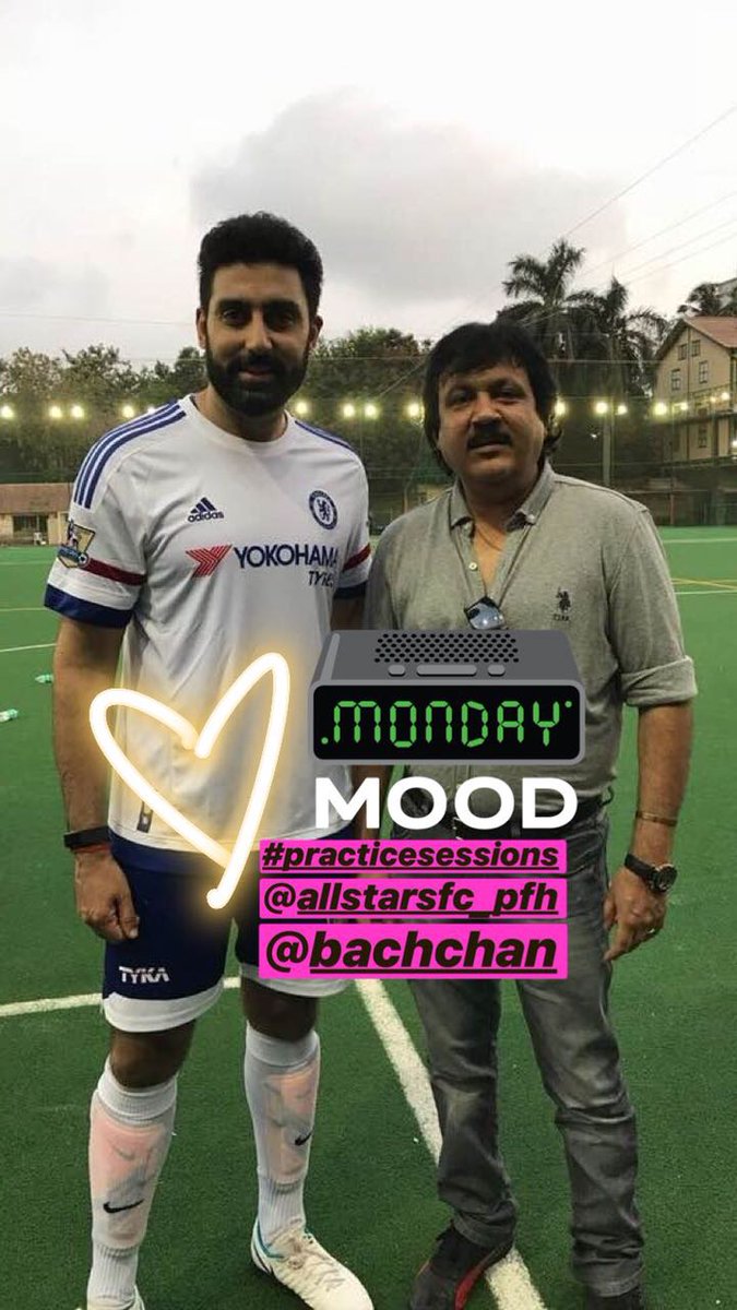 SakalEvents's tweet photo. "Practice makes perfect!", he (@juniorbachchan) said. @AllstarsFC_PFH @rickyrkesh  ⚽💥🏅

#sakalevents #finolexpipes #AbhishekBachchan #practicemakesperfect #practicesessions #allstarsfootballclub #asfc #sakalsuperstarcup #vtprealty #goals #loveforfootball https://t.co/H7NsxCfhcS