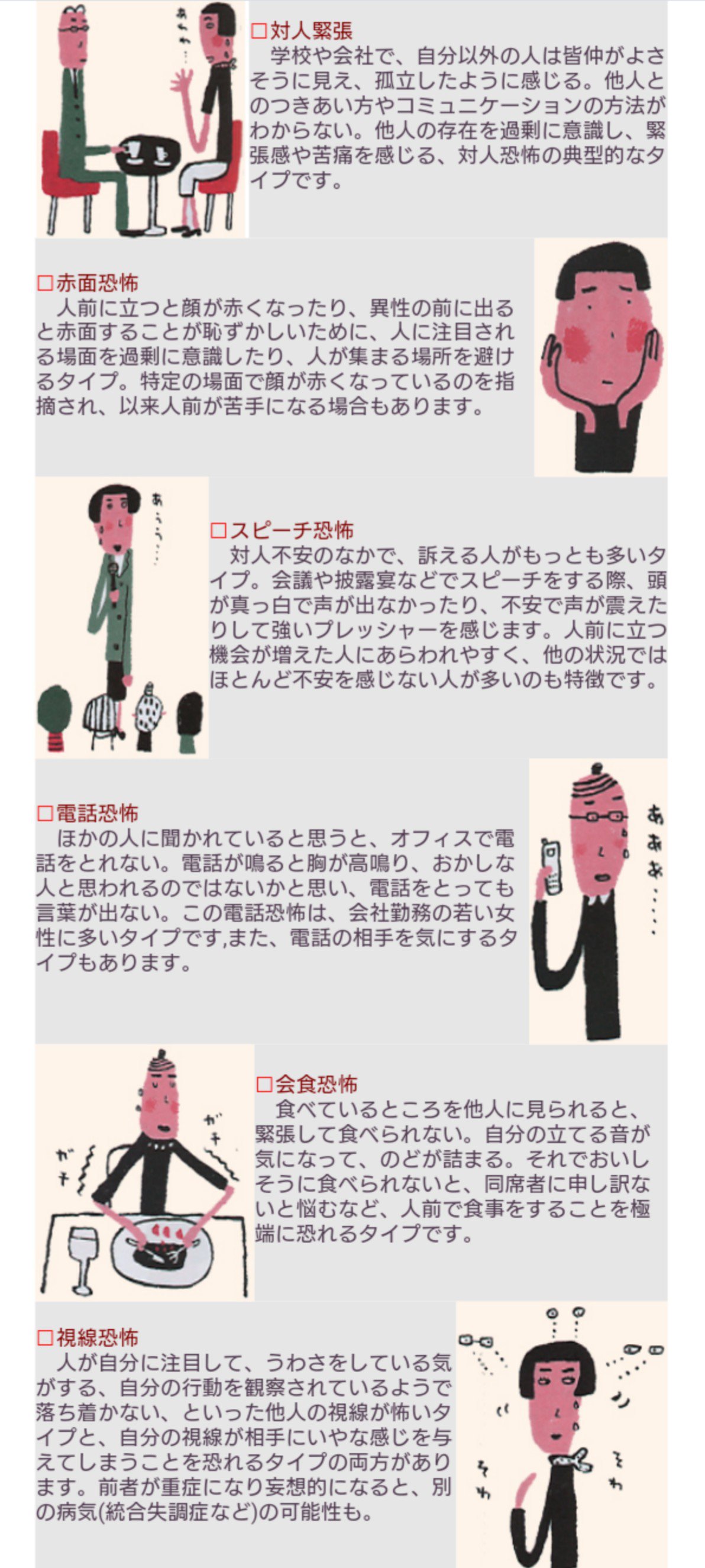 تويتر あお على تويتر 対人緊張 電話恐怖 視線恐怖 まさにこれ 対人恐怖症 Https T Co Dmhl121lnk Https T Co Wmapwqaw1y