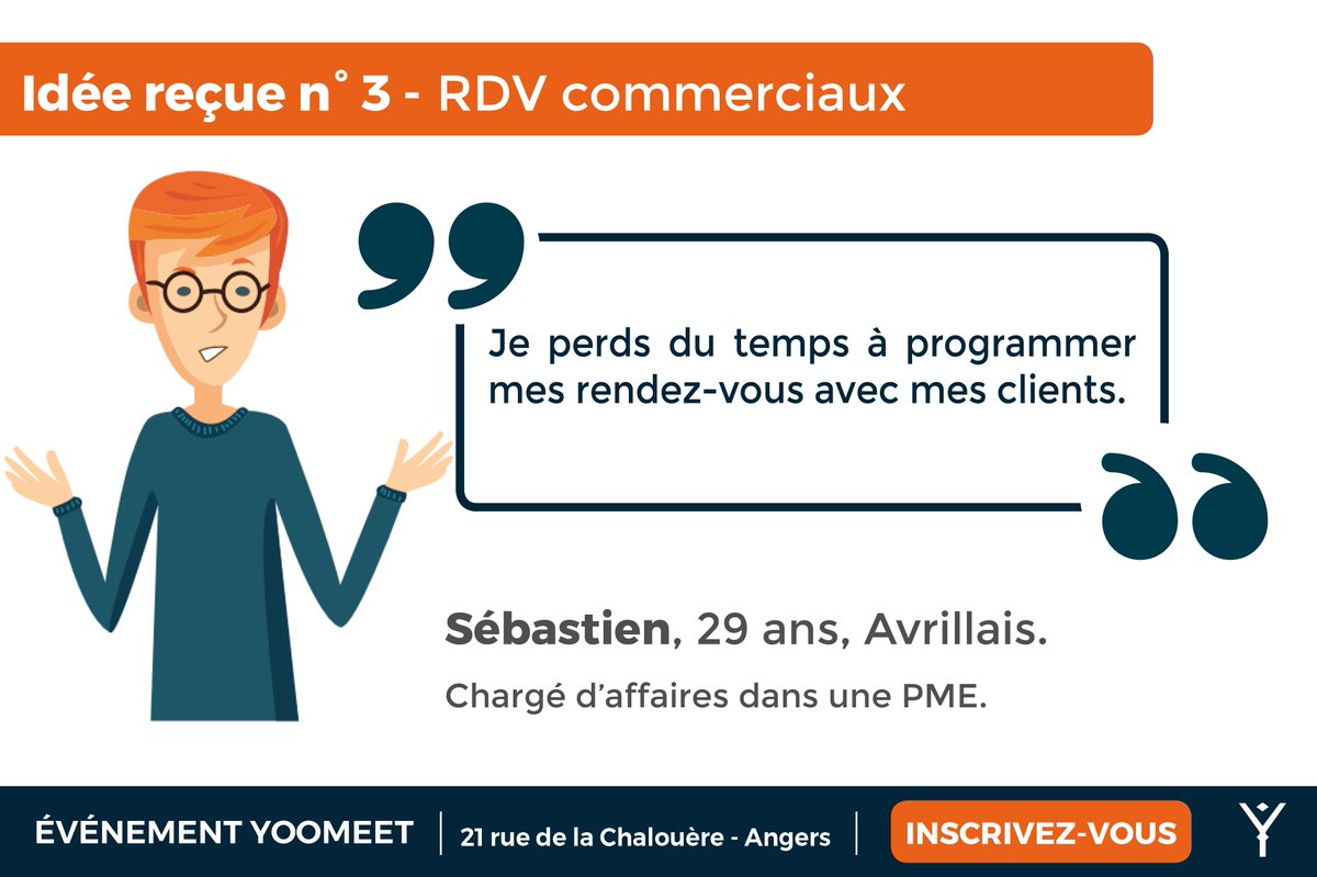 YOOBOOKTOO's tweet photo. Idée reçue n°3 | Nous savons à quel point vous souhaitez entretenir une relation sincère avec vos clients.🤝 
YOOMEET vous permet de gérer librement votre agenda connecté, accessible pour vos clients. Notre intérêt est de simplifier vos missions. 
https://t.co/lIRPYWOmrO 
#event https://t.co/IoVDj4uTRf