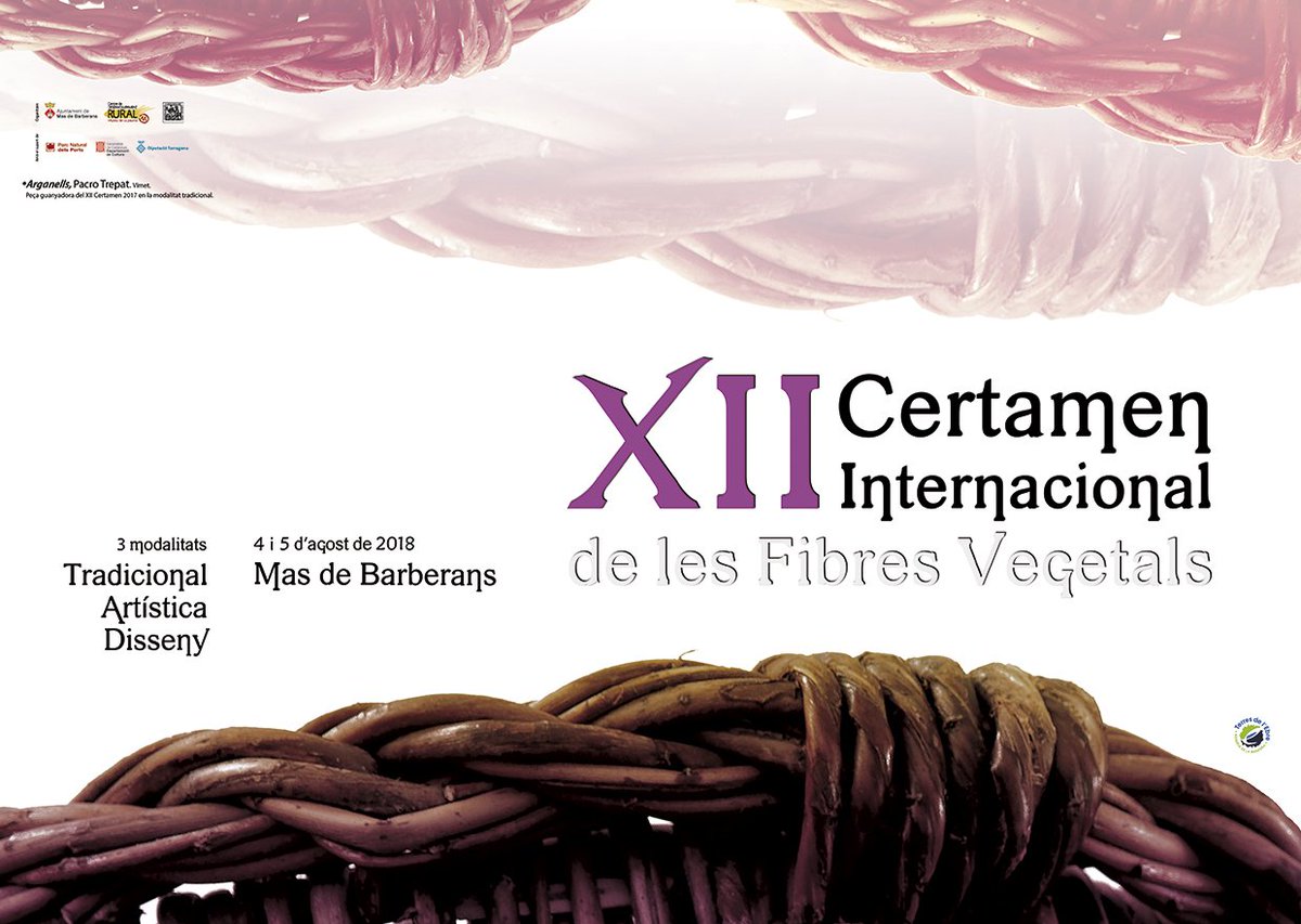 Ja us podeu inscriure al Racó dels Artesans 2018
cdrmuseudelapauma.cat…/la-fira-de-les-fibres-ve… i també al Certamen: cdrmuseudelapauma.cat/index.php/el-c…
Cartells: Pep Cruells