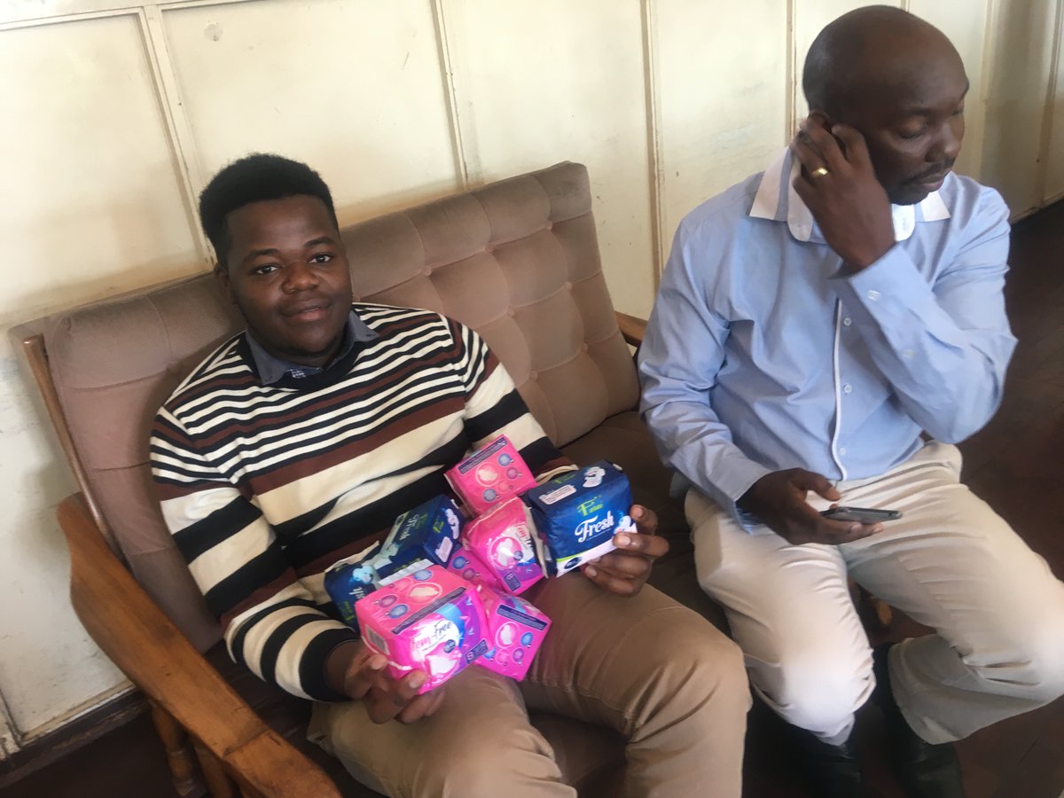 Before the handover of female pads ar the Chroniclle.. Males should support menstration because its natural..... <a href="/SNVZimbabwe/">SNV Zimbabwe</a>