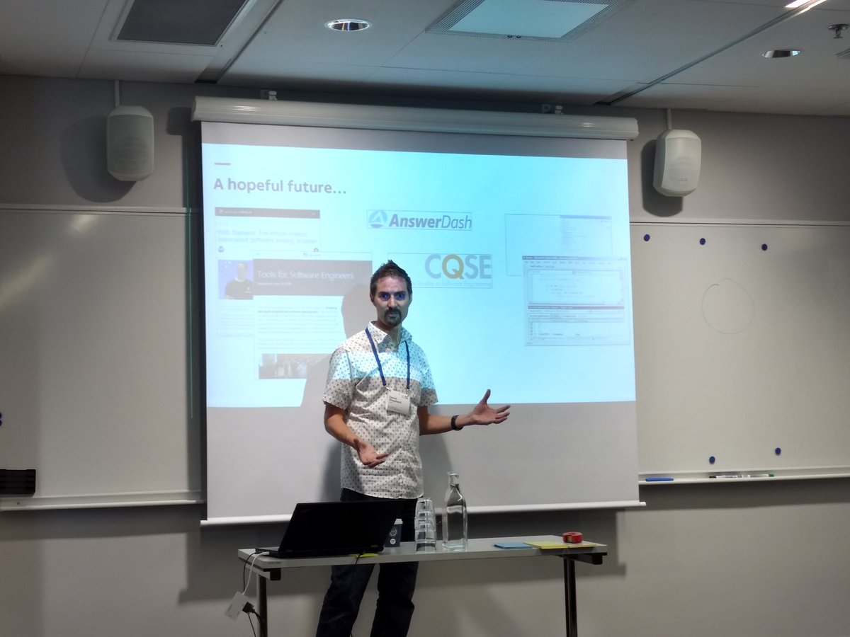 kasiabiesialska's tweet image. .@davidcshepherd on successful tech transfer efforts in the software engineering community. University spin-offs, VC-backed startups, bootstrapped companies and large corporations conducting industry relvant research and finding product/market fit #cesi18 #icse18