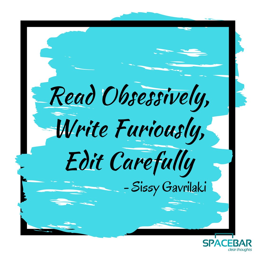 SpacebarContent's tweet photo. To all the budding writers
#MondayMotivation #Writers #ContentWriter #BecomeAWriter #BuddingWriters #Writing #ContentWriting #Read #Write #Edit #ReadWriteEditRepeat https://t.co/RCgSZ59eiw