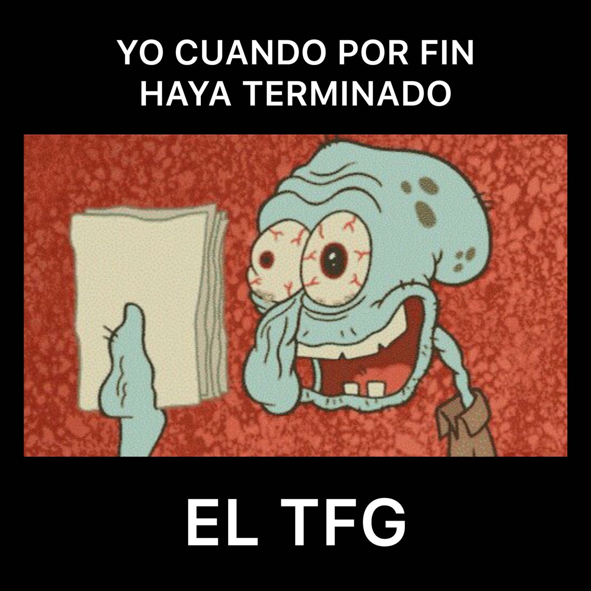 StuDocuES's tweet photo. Las ganas de acabarlo ya son reales. #universidad #apuntes #exámenes #tfg https://t.co/18Uo3yYlHr