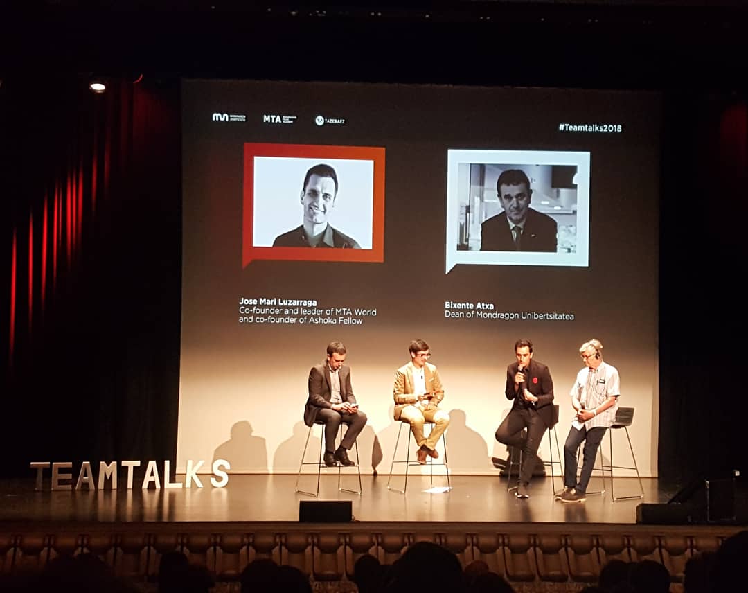 aboraworld's tweet photo. Last week celebrating 10 years of MTA with Team Talks!
RE:INVENT
The future is NOW. 🌏🌎🌍
#TeamTalks2018 #TeamTalks #Socialentrepreneurs #entrepreneurship #MTA10 #innovation @MondragonTA https://t.co/4CqYCMap9p