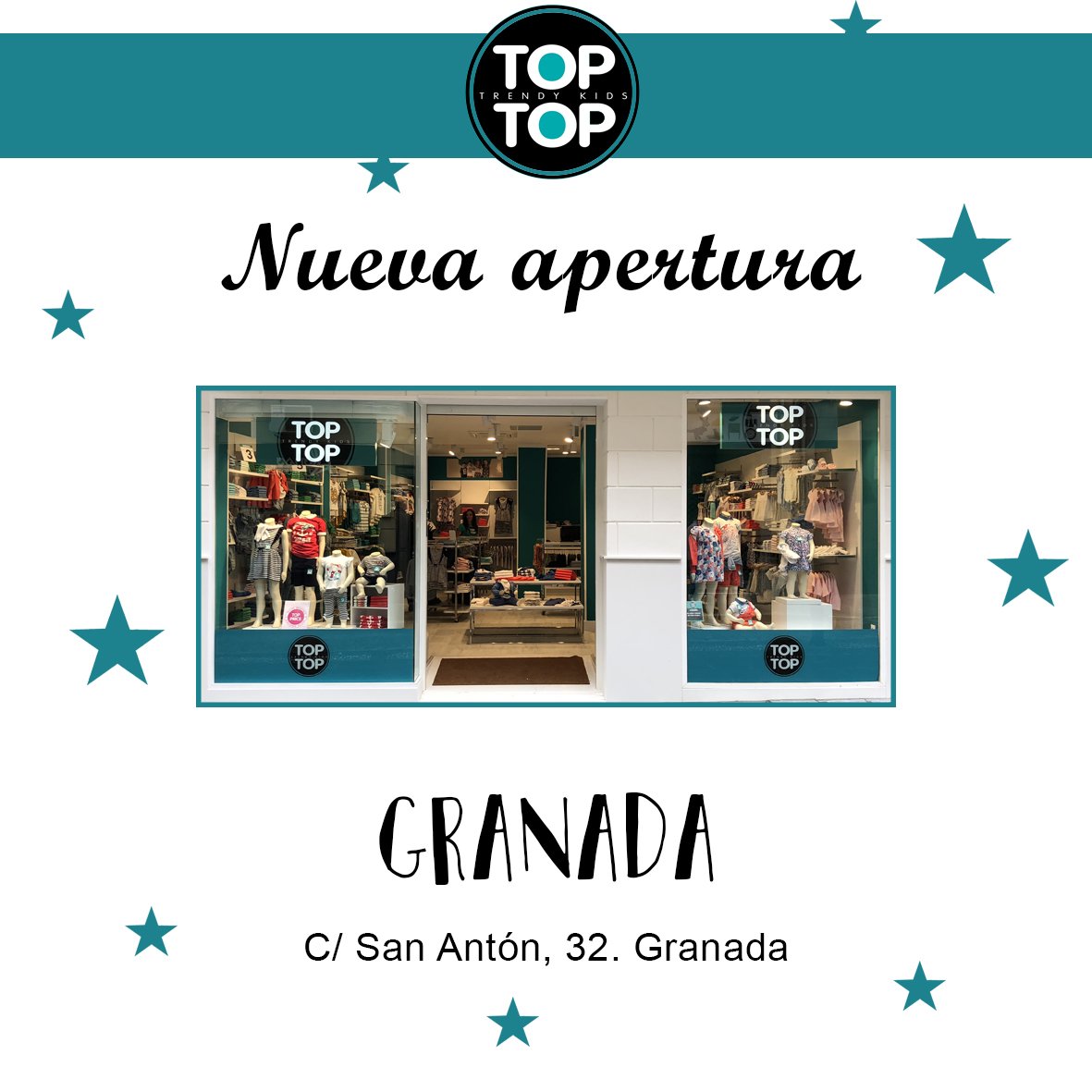 ¡Nueva apertura en Granada! 😃 #TopTopKids #TopTop #TrendyKids