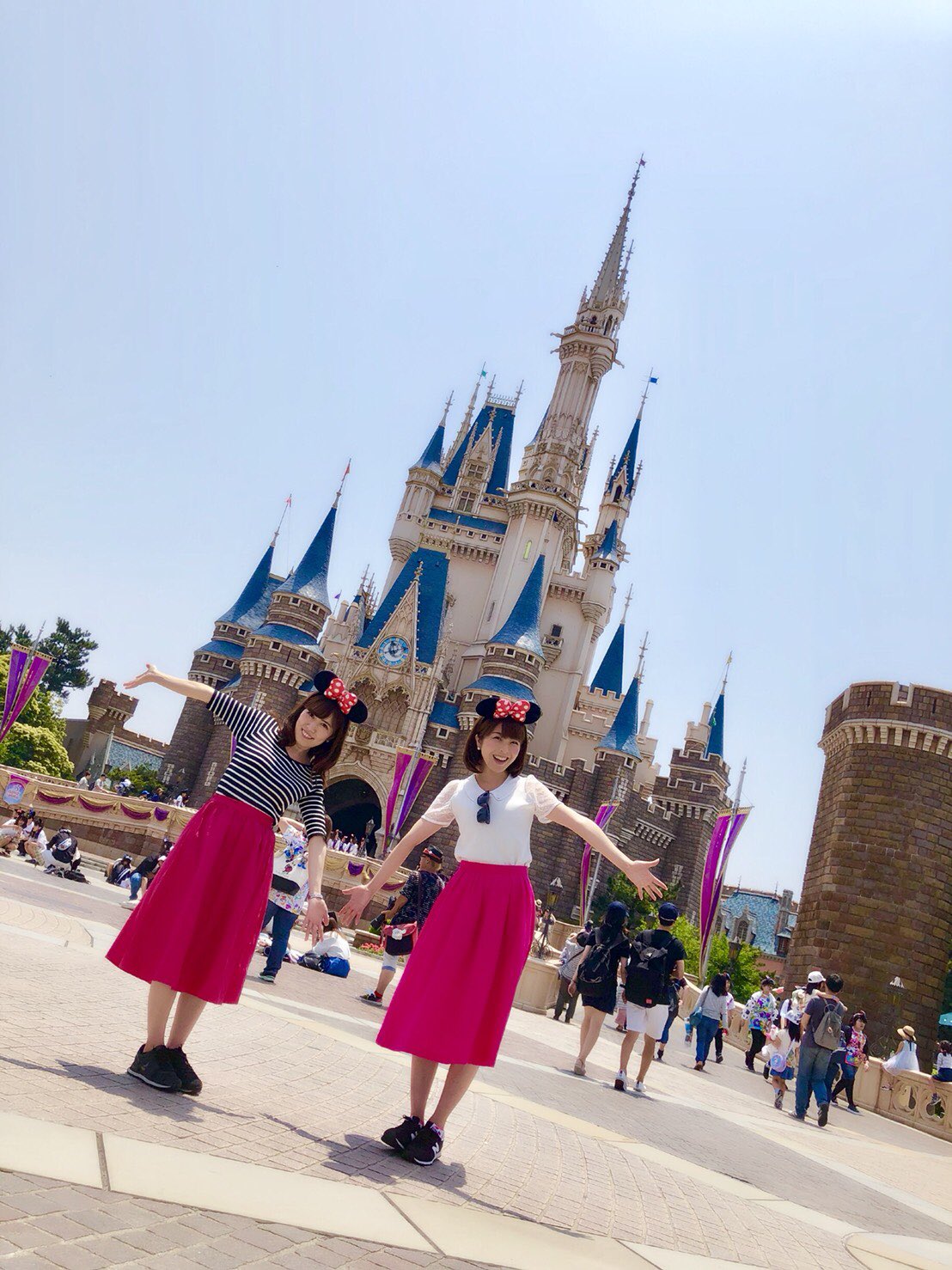 ☆Disneyland限定☆70周年記念カラー ミニーカチューシャ ふわふわ×パステルカラーのグラデーション！東京