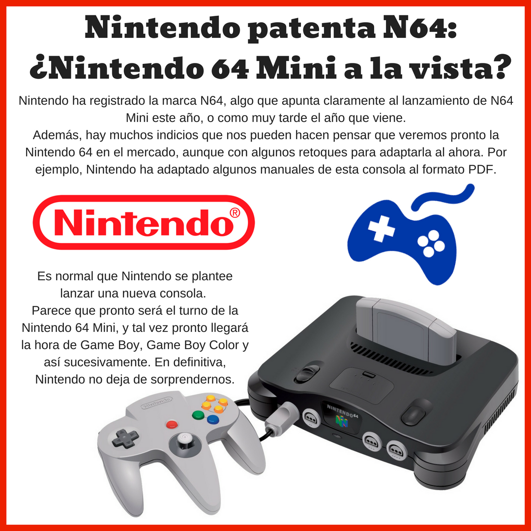 elcosabsl's tweet photo. 😱El regreso de la Nintendo 64 podría estar a la vuelta de la esquina, pero esta vez en formato mini😱 #Nintendo #N64 #GamingConsoles #Tecnologia #Electronica https://t.co/NvJ0hnvfs6