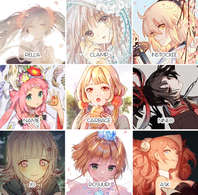 It's so hard to choose tbh because I look up to a lot of artists?? But I guess these great talented artists influenced me a lot?? I'll link the rest on the reply! #ArtvsHero 
