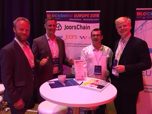 JoorsChain's tweet photo. @JoorsChain at #Blockshow2018 ！@BlockShowcom Our CEO Carl Aspenberg and co-founder Stefan Arenbalk are ready for answer your questions，come to say hi and we have  also prepared Airdrop for you！

#BlockShowEurope #Blockshow2018 #blockchaineurop #Airdrop #FREETOKENS #JoorsChain https://t.co/YqmhiEfuGQ