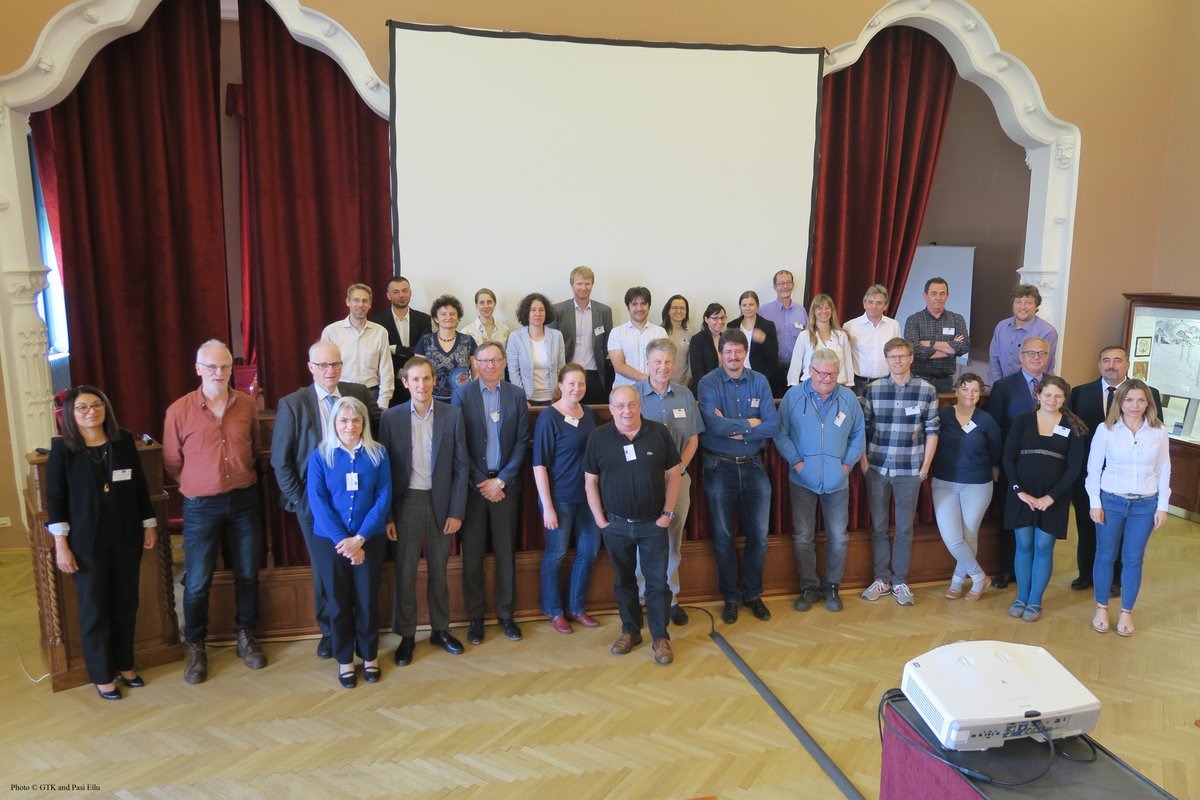 ORAMA_EU's tweet photo. ORAMA 1st Progress Meeting in #Budapest 16-17 May 2018. Partners presented the work done during the first 6 months. @EU_H2020 Our excellent host was the #MBFSZ #Mining and #Geological Survey of #Hungary #investeuresearch https://t.co/G1TIeO4B6Q