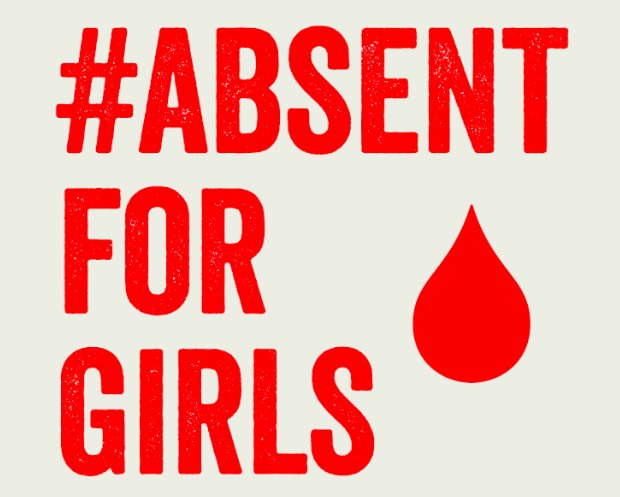 Today, on #MenstrualHygieneDay, we are  #absentforgirls in solidarity with all the girls who are forced to stay home from school because they have their period. Time to break the taboo and put periods &amp; menstrual hygiene on the political agenda as a key issue for girls' rights.