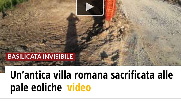 dukana2's tweet image. Ma la vogliamo abbattere un’antica villa romana perché dobbiamo far posto a #eolico mafioso in #Basilicata? Si ! 👉 basilicata24.it/2018/05/unanti…