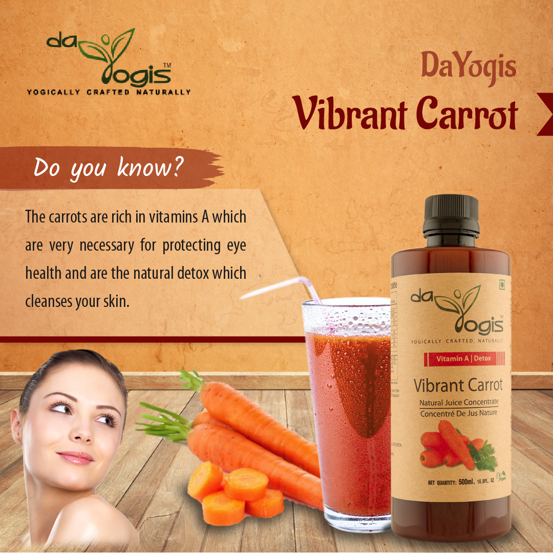Carrots are known to be the healthiest vegetables which are super rich in vitamin A and are the natural detox so why not prefer the carrot juice for health. 

SHOPNOW - goo.gl/2sFf6b

#DaYogis #love #natural #products #healthylife #happiness #beauty #skin #care #carrot
