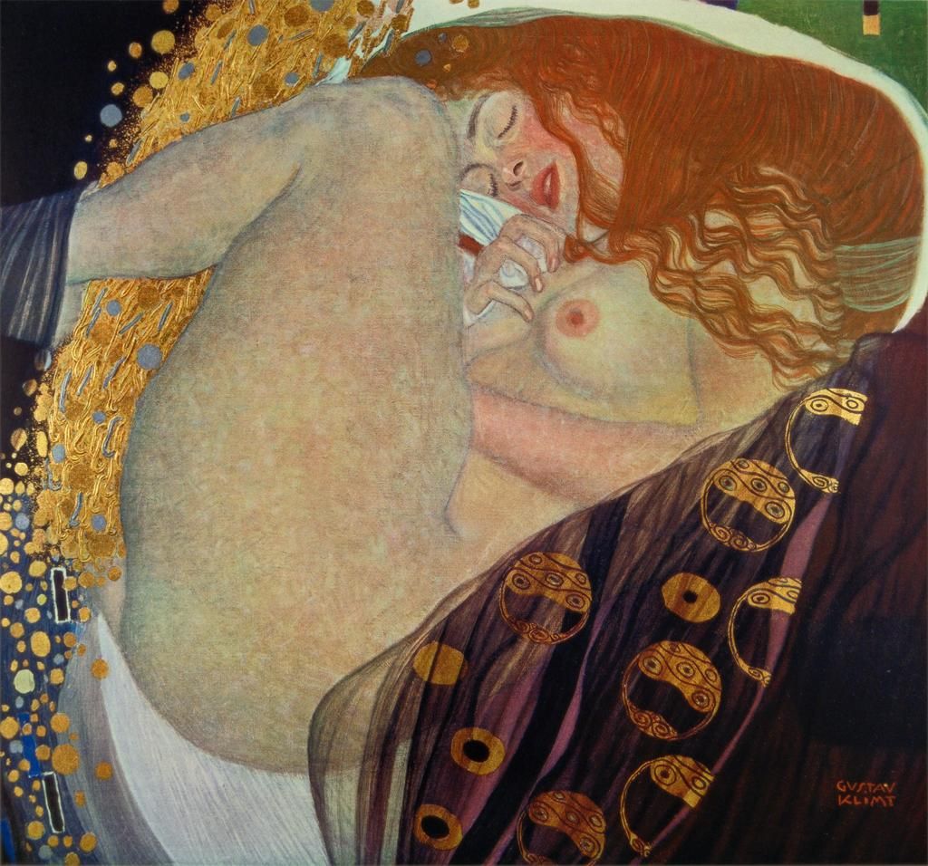 If the spherical objects in the right corner of Klimt's Danaë seem to you like mammalian embryos, that's because they are! Klimt was in close contact with researchers at the Vienna medical school and have seen a lot of histology. From the great Kandel's book The age of insight.