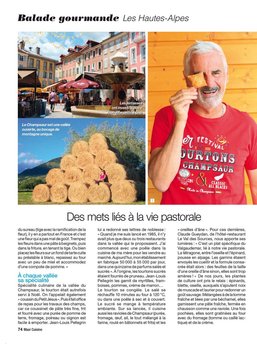 Un bien bel #article de #presse à paraître dans @maxicuisuine. #gastronomie et #terroir mis à l'honneur.
#champsaurvalgo
#myhautesalpes