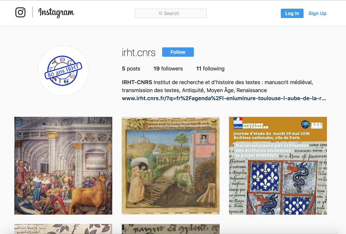 alexewan's tweet photo. On vous a dit que l'@IRHT_CNRS agrandissait sa présence sur les réseaux sociaux avec l'ouverture d'un compte Instagram ? Il est tout jeune, mais on compte bien vous y montrer de belles choses ! 
Que souhaitez-vous y voir ?
https://t.co/fYHH2ubF68 
#Instagram #medievaltwitter https://t.co/1lso2SWJCH