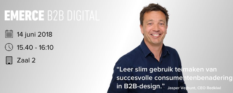 Redkiwi_agency's tweet image. Op 14 juni is @jverbunt spreker op Emerce B2B Digital! Tijdens zijn sessie leer je slim gebruik te maken van succesvolle consumentenbenadering in B2B-design. Lees meer: ow.ly/hXIL30kbm0Y #14juni #emerceb2bdigital #designcases #eindgebruiker #createdigitalimpact