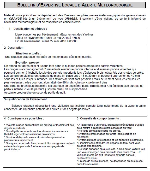 Conflans Sainte Honorine On Twitter Meteofrance Prevoit Sur Le Departement Des Yvelines Des Phenomenes Meteorologiques Dangereux Classes En Orange Lies A Un Evenement De Type Orages Il Convient D Etre Vigilant De Se Tenir
