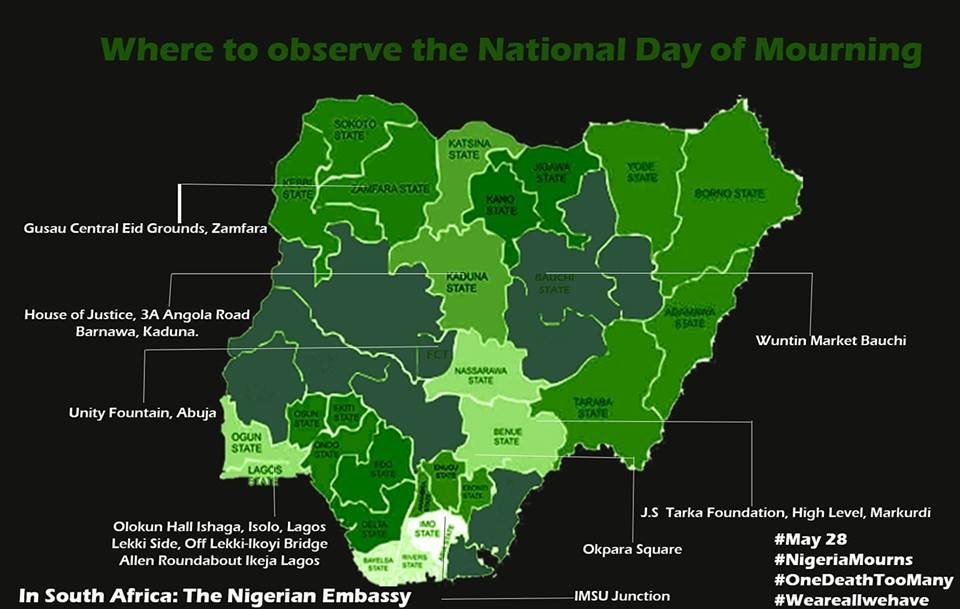 teamcobynigeria's tweet photo. As an organization we join well meaning Nigeriains irrespective of relgious affiliation,sex,tribe, ethnicity and socioeconomic status to demand an end to all senseliess killings across Nigeria #LetusUnite
#NigeriaMourns #OneDeathTooMany #WeAreAllWeHave #CannotLookAway https://t.co/bkpRIlvMrw