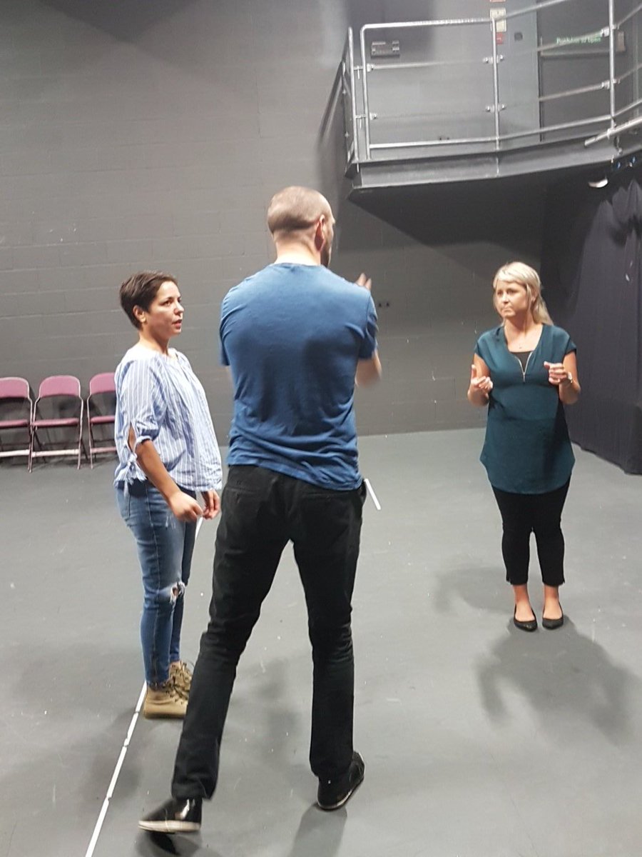 We're having a fab morning auditioning these lovely folk in Radley College studio. Excited to see their creative skills today.