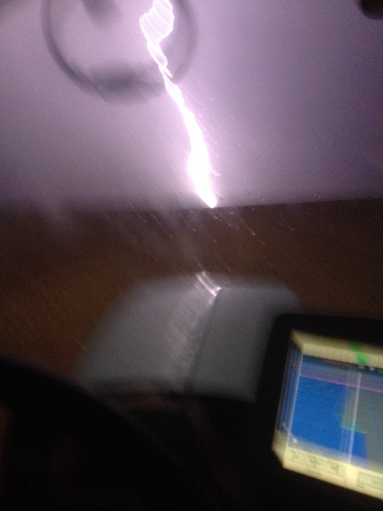 Thunder bolt of lightning very very frightening me. Surely there has to be rain up there!