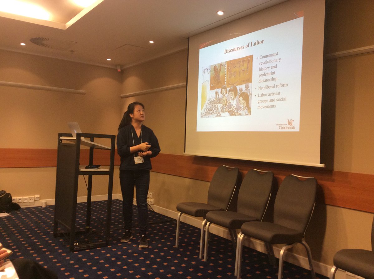 inpublicom's tweet photo. #ICA2018 #ica_pr And now going on with Zhuo Ban and her study on workers and labor activist group https://t.co/jGhhWK8OHr