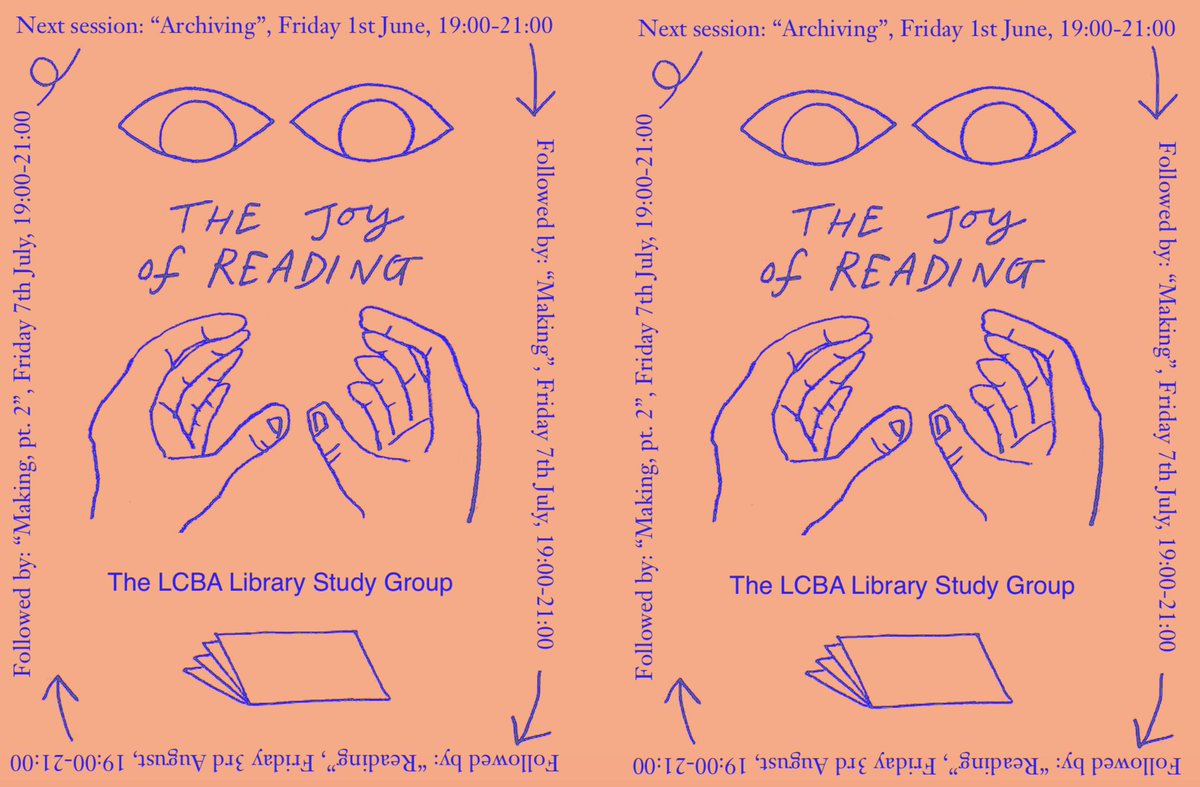 Esther_McManus's tweet photo. Join us at @londonbookarts on Friday 1st June for our Library Study Group.
This month's discussion focuses on 'Archiving'. 
More info and sign ups here:
https://t.co/T6nNG0J2YV
Free and open to all interested in print, publishing and books. https://t.co/k2sokR9uQN