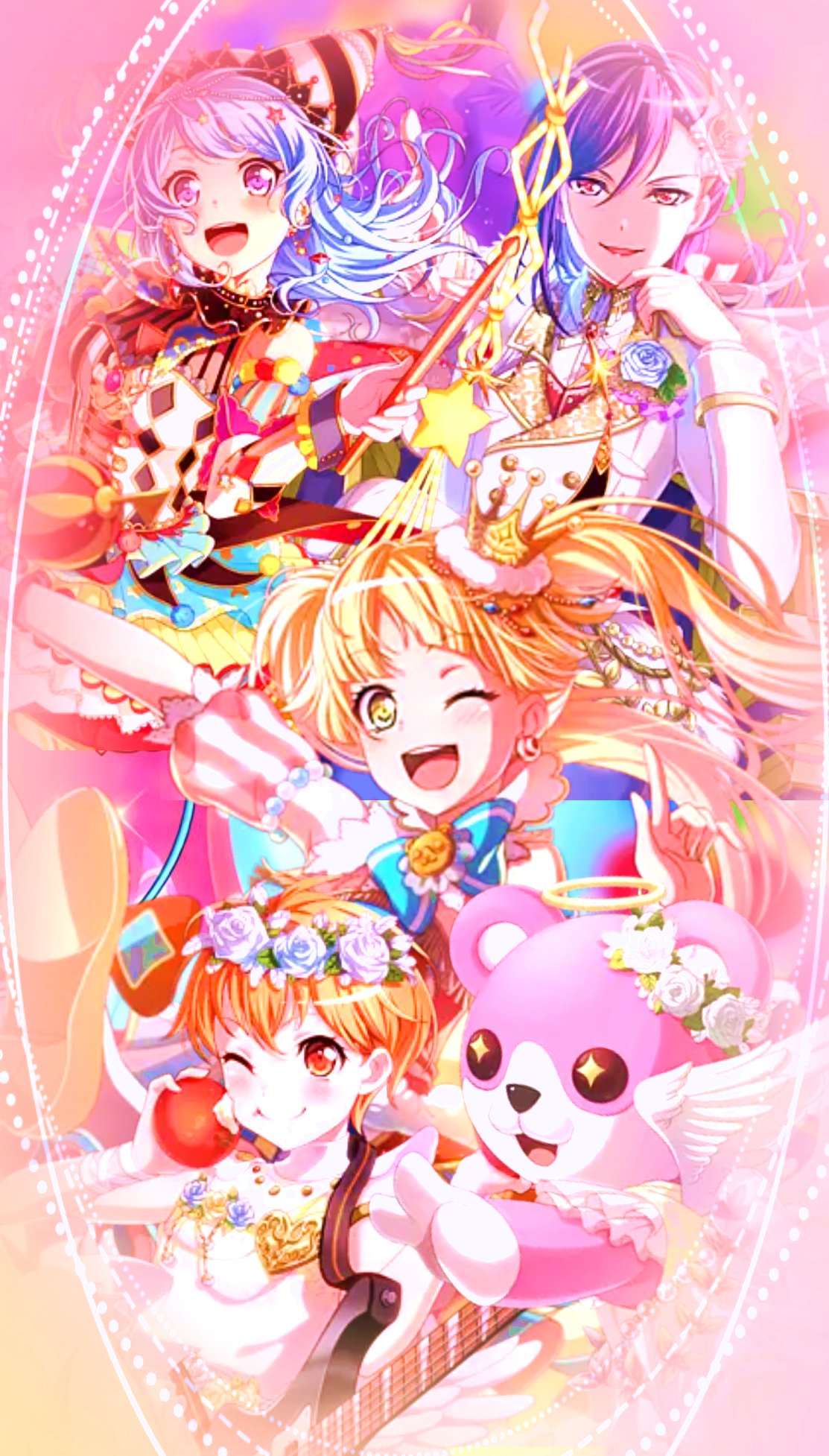 れむりん W Y ணこんばんゎ ハロハピとこころちゃんの壁紙 です ˊᗜˋ ヘッダーじゃなくてごめんなさいm Gt Lt Mあと2回ぐらい壁紙です バンドリ ハロハピ こころ れむりんの加工のお家 T Co H341rojcwt