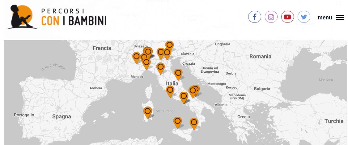 📢 Percorsiconibambini.it, il portale web dei progetti selezionati con i nostri bandi, è finalmente online. Uno spazio in cui raccontare storie, esperienze e buone pratiche contro la #povertàeducativa. Vieni a scoprirlo! 👉percorsiconibambini.it