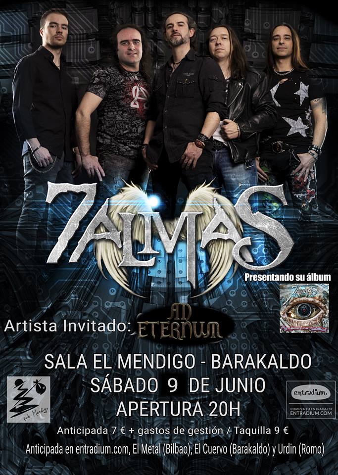 A todos los amigos del Norte el día 9 de Junio estaremos con vosotros en Barakaldo, una ocasión única, no os lo perdáis!!!!!!!......y por favor compartid con todos vuestros amigos!!!!!!!......que corra la voz!!!!!!!......<a href="/7Almas1/">7Almas</a> #conciertos #HardRock #AOR #barakaldo