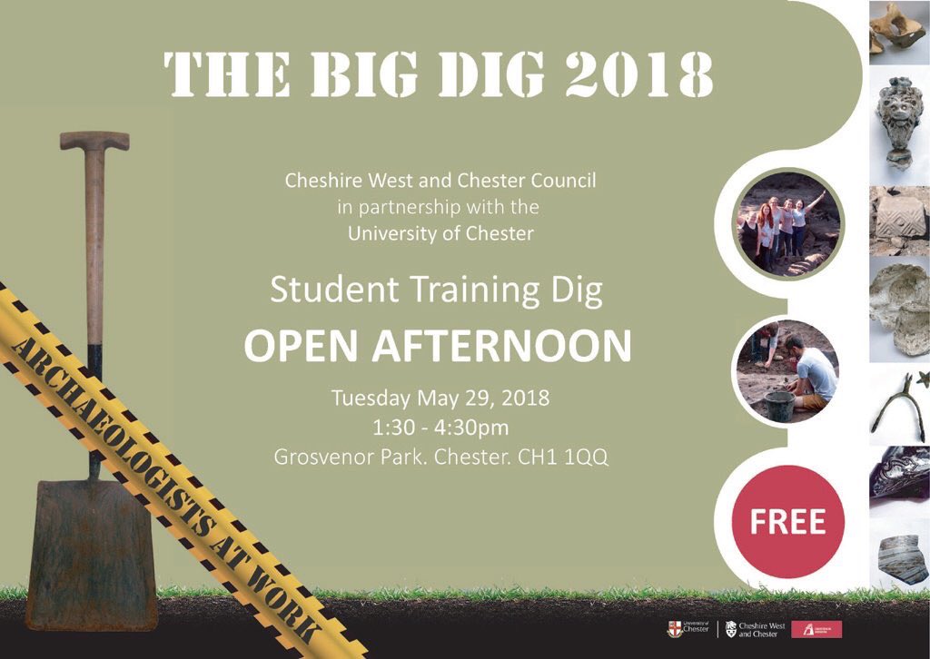 Pop down tomorrow afternoon to see our seconds years in action! #archaeology #Grosvenorpark #openafternoon #thebigdig18