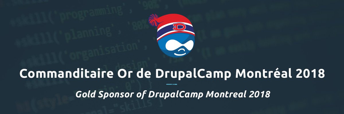L'agenda du #DrupalCampMontreal est en ligne! 📆 Rendez-vous les 15 et 16 juin pour 2 jours complets de présentations sur #Drupal, l'#UX / #UI et l'#opensource ! 
👉 drupalcampmontreal.com/fr/agenda-2018 @jmsbconcordia @drupalmontreal @drupal