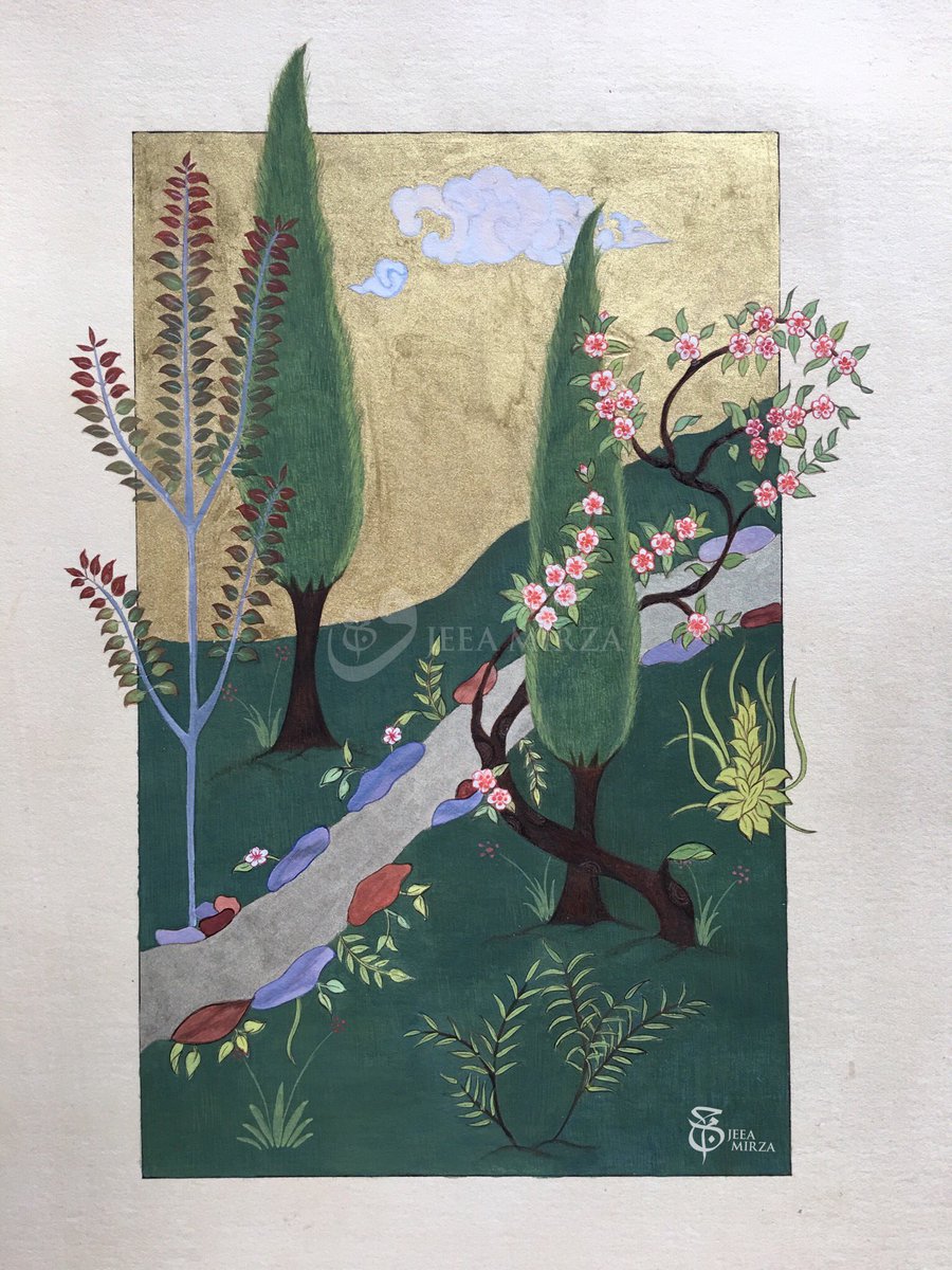 Botanical Indian Miniature Painting - (Day 2) — Jeea Mirza