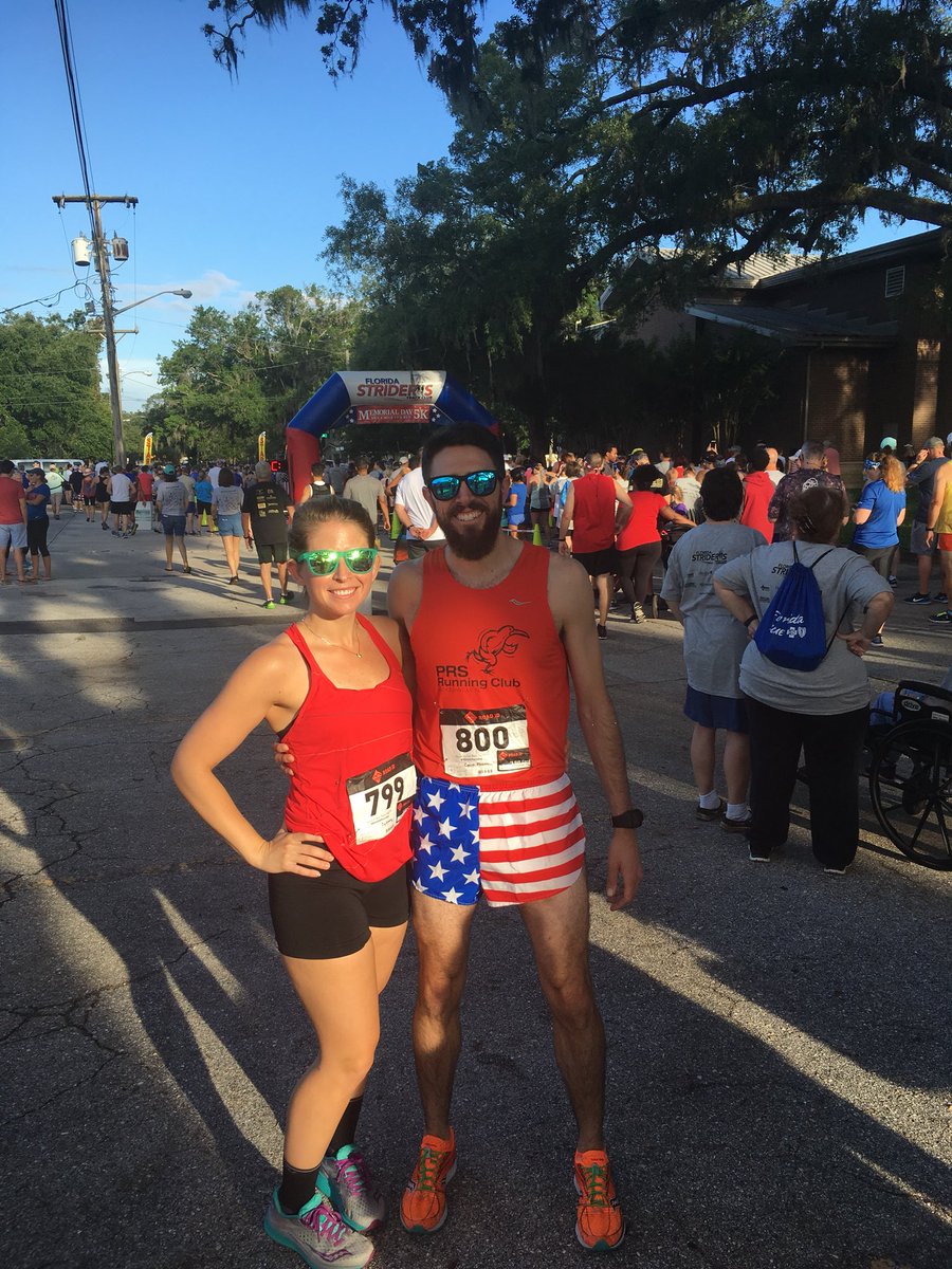 PRSRunningClub's tweet image. Some pics from this morning’s @FloridaStriders Memorial Day 5K!