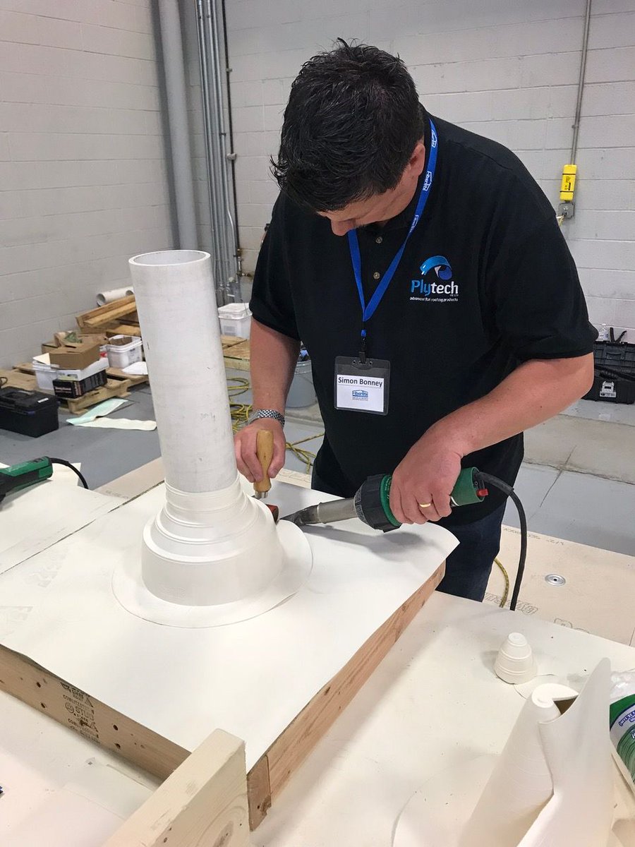 PlytechLtd's tweet photo. Simon installing a pipe boot.
#Plytech #rubberroof #flatroofing #roofing #roof #fibertite https://t.co/2hEgHMy3QD