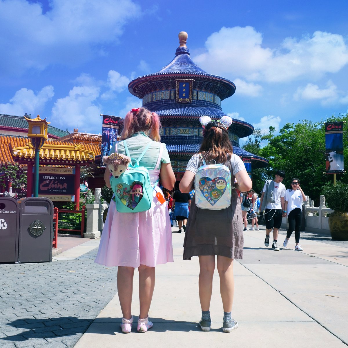 zipadsayidodah's tweet photo. Best way to travel #worldshowcase? By "showcasing" your disney swag - DUH! Traveling with @sashanako was so much fun on our last trip to the motherland.
.
#EPCOT #dinseyworld #friendsatdisney #itabags #disneyitabags #windowbackpack #disneypins #disneyigers https://t.co/na2nRxczhT