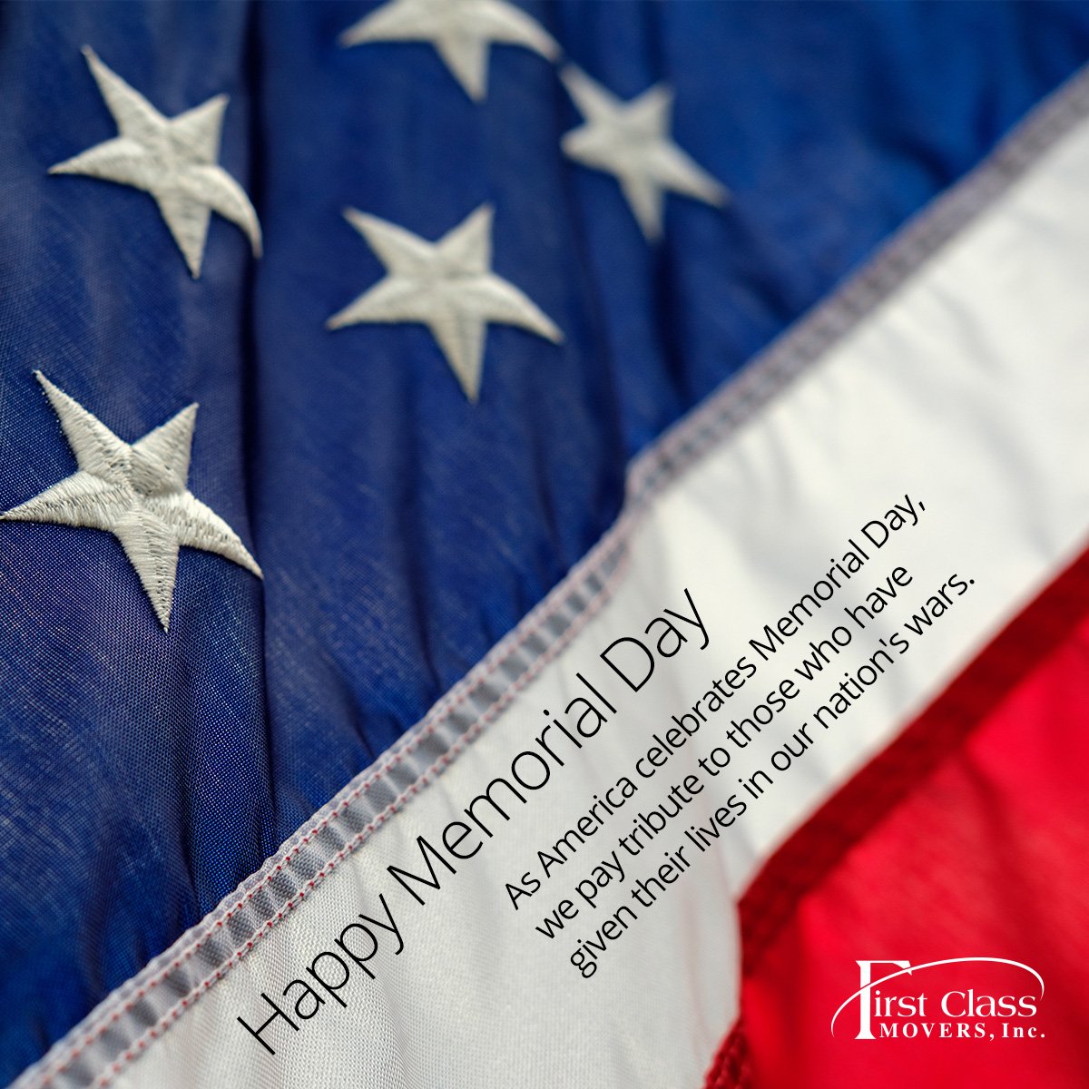 My1stClassMover's tweet image. Happy Memorial Day from First Class Movers!

#FirstClassMovers #Moving #Movers #MovingCompany #MemorialDay