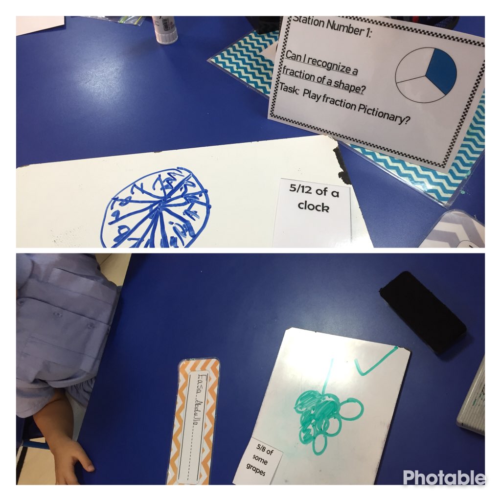 thurlowleanne's tweet image. Fun Formative Fraction day! Reflected on how far we had come and chose stations to work on what we needed more growth in.  Was impressed that they chose such accurate stations that reflected their need! #ibpyp #pypmaths