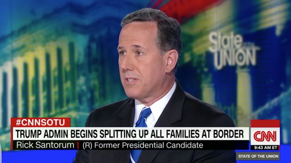 thehill's tweet photo. Rick Santorum claims migrant children the government lost track of aren't lost: It's just hyperbole https://t.co/W4Ecajx5I0 https://t.co/DkIVZRT2Zs