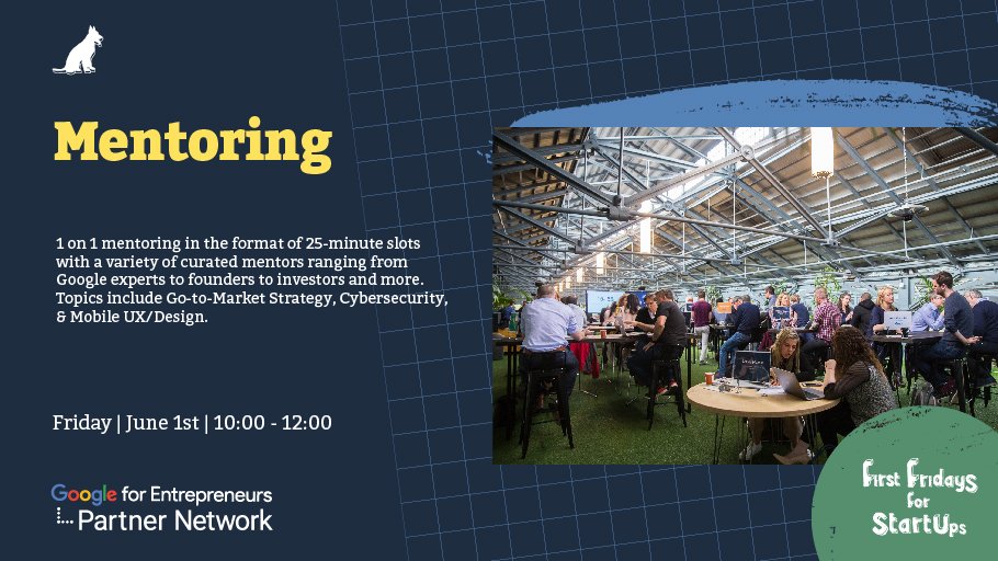 bookyourmentor's tweet image. RT @dogpatchlabs: Sign-ups close tonight for #Mentoring this Friday at #FirstFridaysforStartups!

Don’t miss out on meeting 1-1 with great mentors like: 
@JoshuaAZell (Legal - @LemanSolicitors )
@allieferrari (PM - @pivotal )
@nikkilannen (Founder - @War…